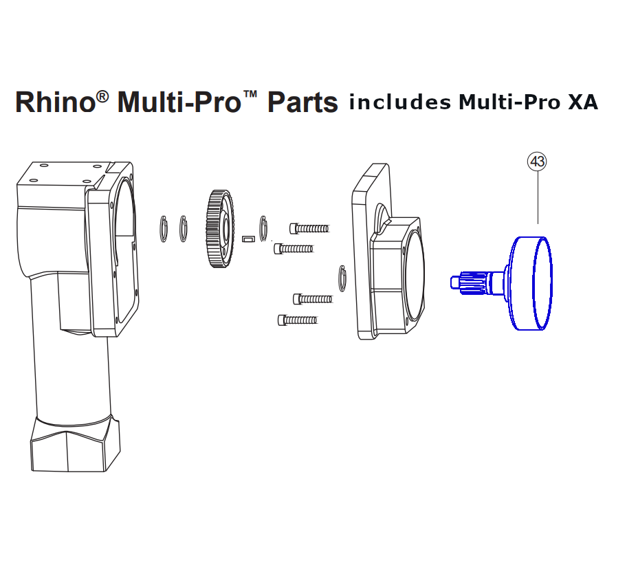Rhino Tool 300120 - GPD30/40/45/45XA Clutch Drum with Pinion Gear