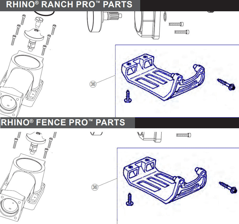 Rhino Tool 300184 - GPD30/40/45/45XA Honda OEM Tank Guard Kit (Includes Cover & Bolts)