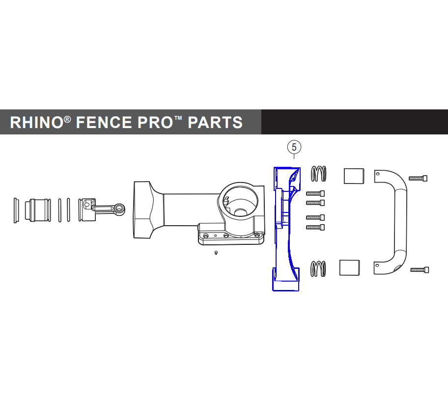 Rhino Tool 300214 - GPD30/40/45/45XA Pro Series Upper Handle Bracket