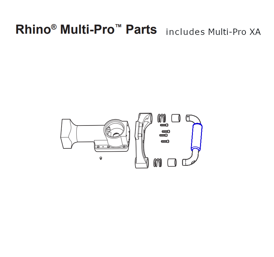 Rhino Tool 300222 - 5" EDPM Lower Handle Foam Grip (All Gas Models_