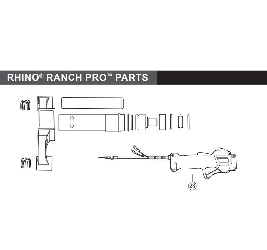 Rhino Tool 300250 - GPD30/40/45/45XA Throttle Control Assembly