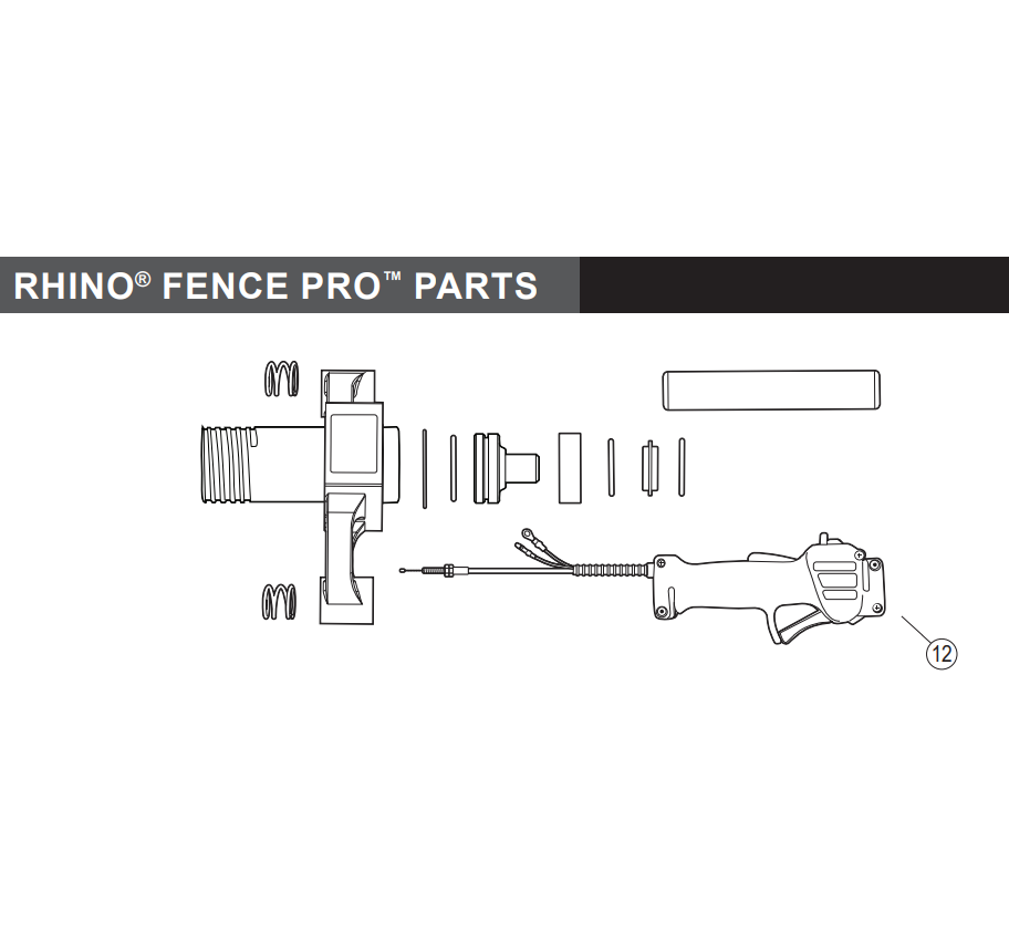 Rhino Tool 300250 - GPD30/40/45/45XA Throttle Control Assembly