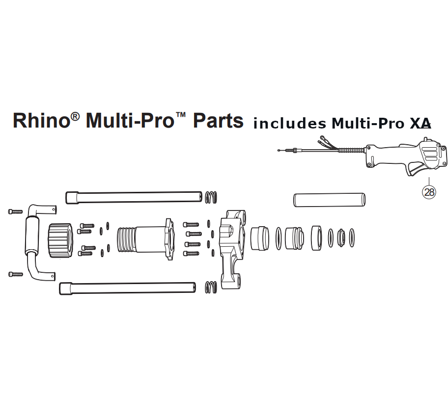 Rhino Tool 300250 - GPD30/40/45/45XA Throttle Control Assembly