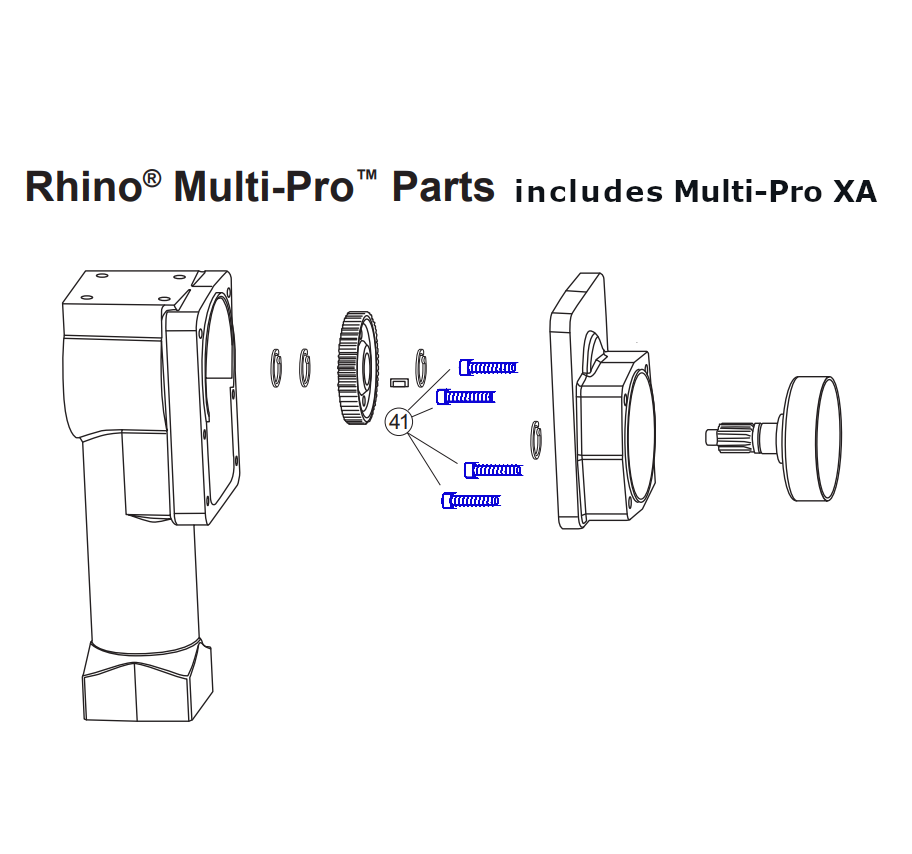 Rhino Tool 300700-4 - GPD30/40/45/45XA Clutch Housing Bolts (qty 4)