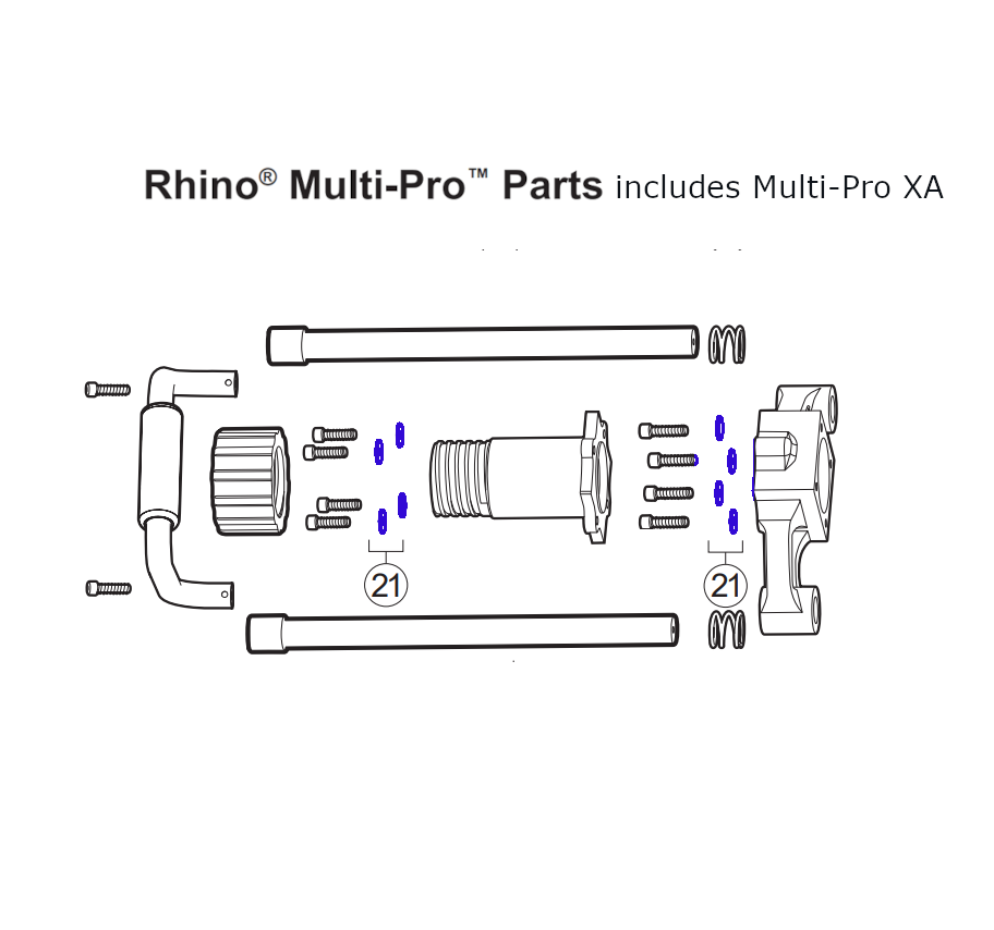 Rhino Tool 300750-4 - Multi-Pro GPD45 / Multi-Pro XA GPD45XA Lock Washers (Qty. 4)