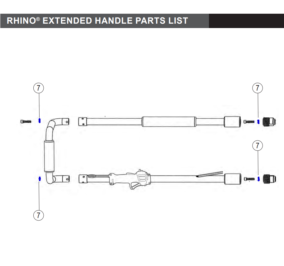 Rhino Tool 300750-4 - Multi-Pro GPD45 / Multi-Pro XA GPD45XA Lock Washers (Qty. 4)