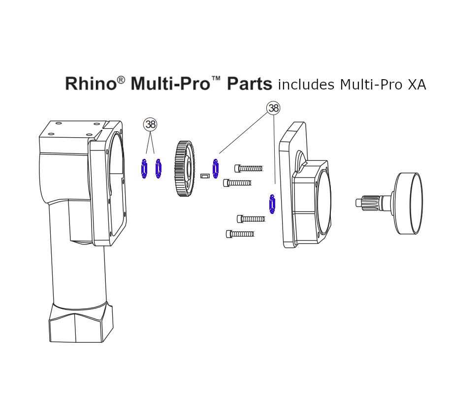 Rhino Tool 300782-4 - GPD30/40/45/45XA Retaining Ring Crankshaft/Clutch Drum w/Pinion Gear(qty 4)