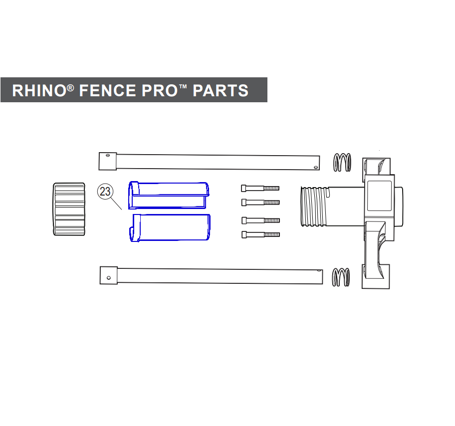 Rhino Tool 300902 - GPD40/45/45XA Chuck-Lok™ 2” Adapter (Black)
