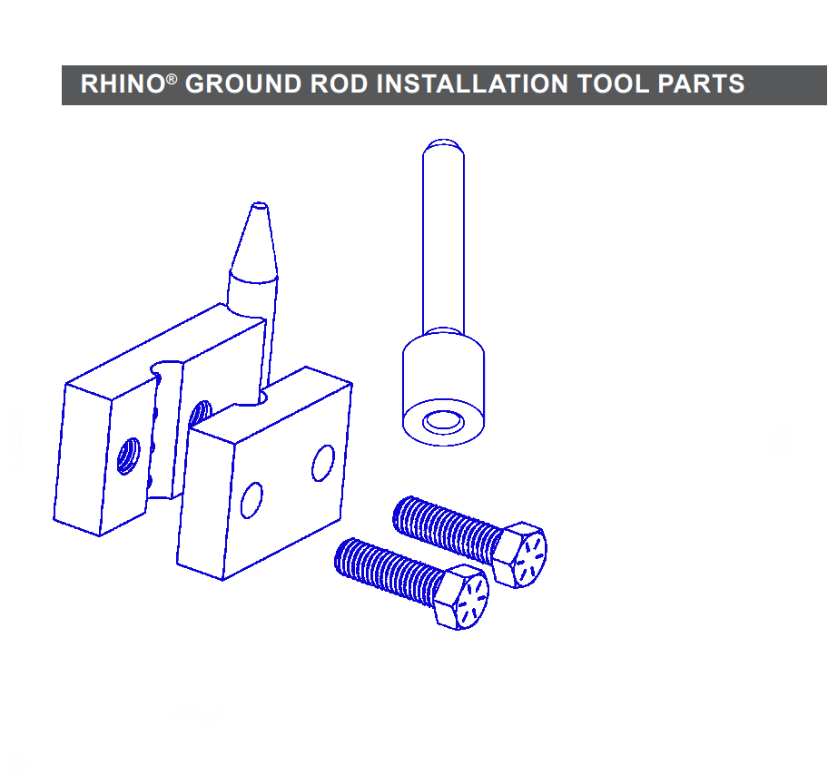 Rhino Tool 300940 - GPD30/40/45/45XA Ground Rod Installation Tool Kit W/ Drive Cap