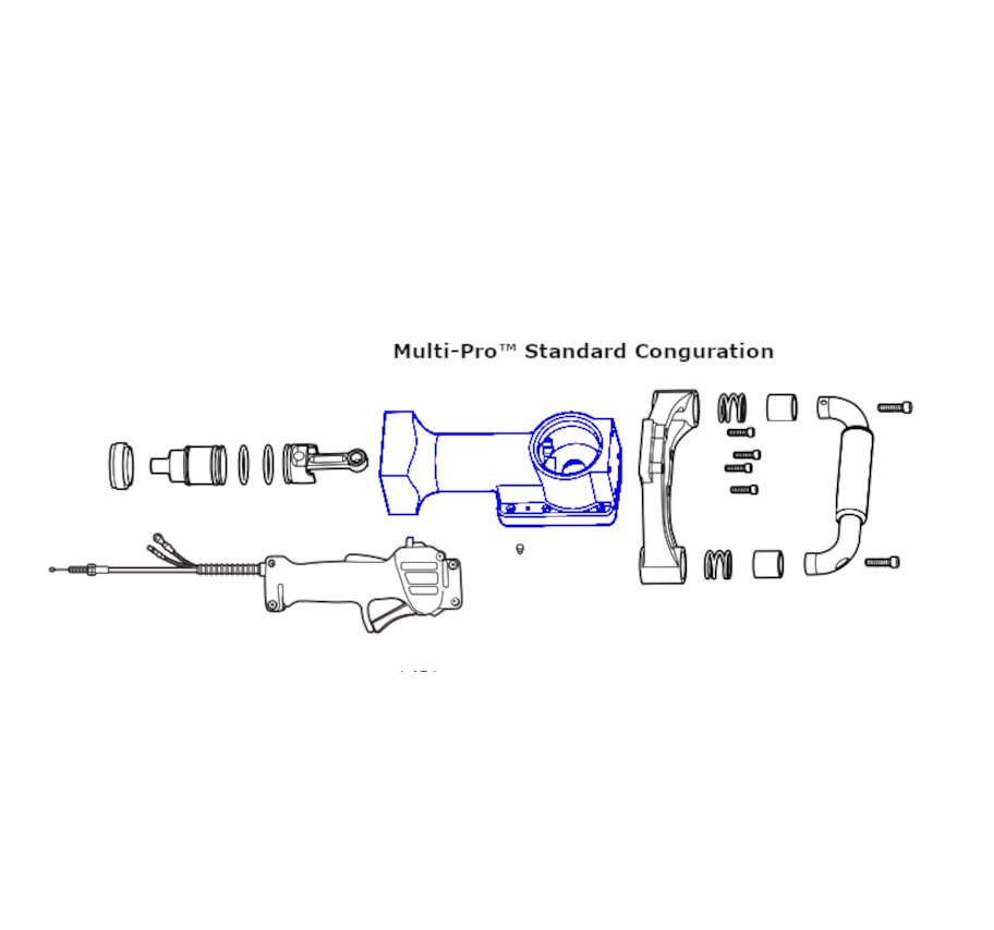 Rhino Tool 301016 - Multi-Pro GPD45 / Multi-Pro XA GPD45XA & Multi Pro XA Post Driver Body with Cylinder and Bearings