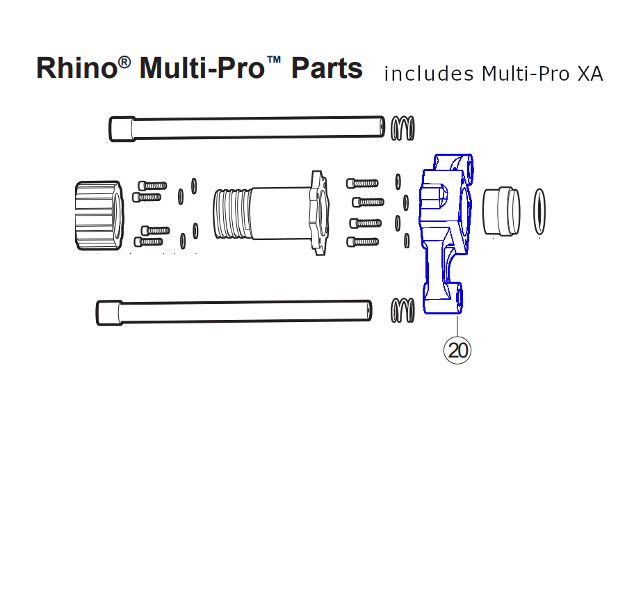 Rhino Tool 301032 - Multi-Pro GPD45 / Multi-Pro XA GPD45XA Lower Drive Body