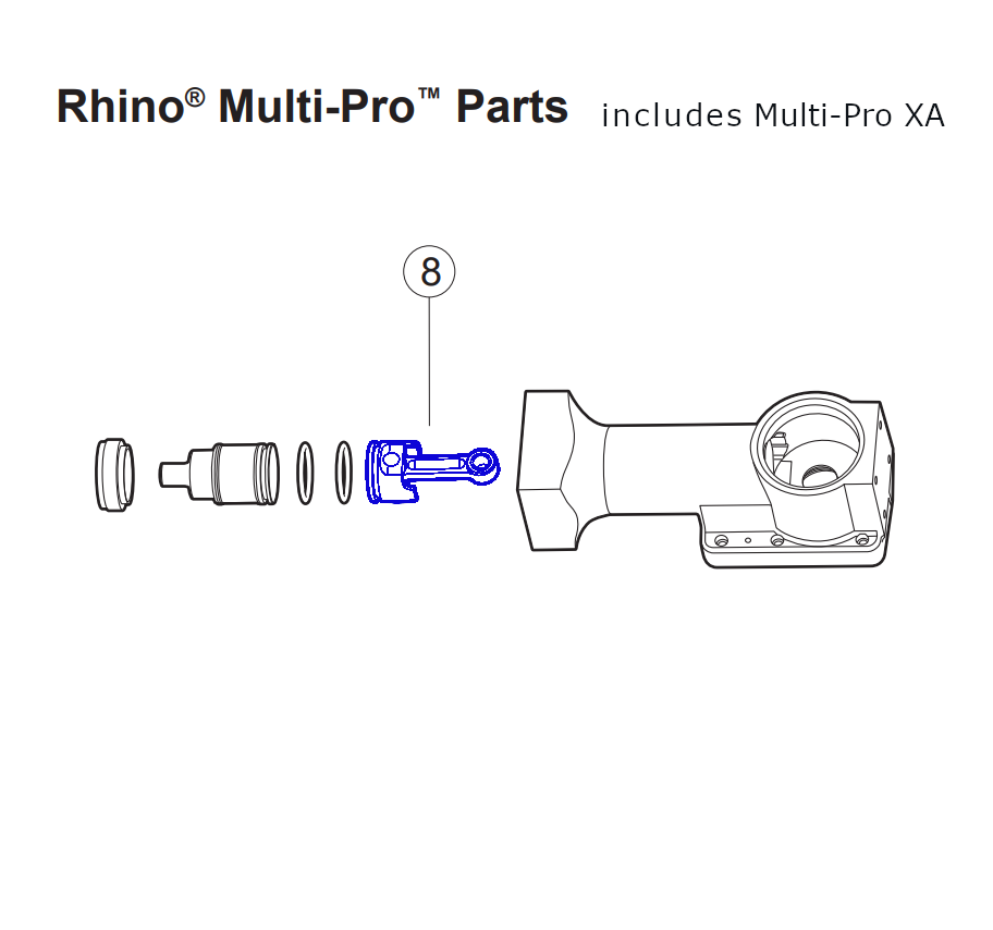 Rhino Tool 301075 - Fence Pro GPD40 / Multi-Pro GPD45 and Multi Pro Piston ..Connecting Rod Assembly