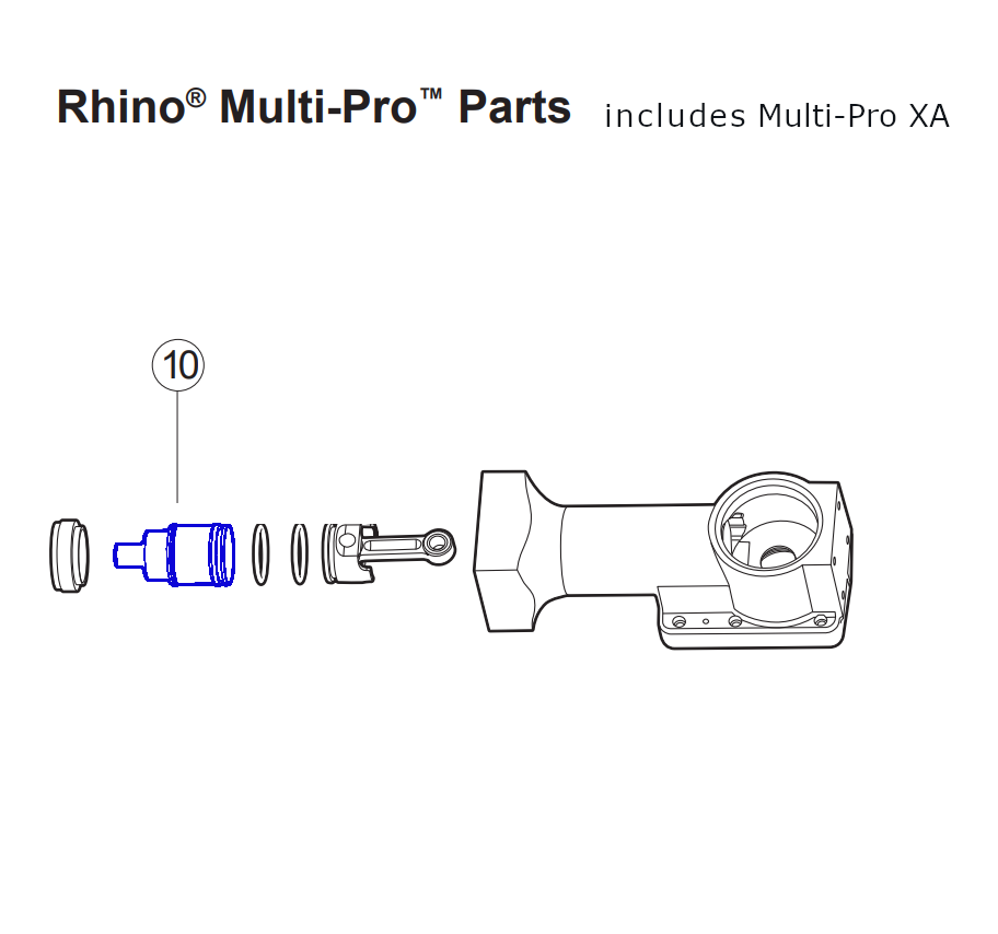 Rhino Tool 301085 - Multi-Pro GPD45 / Multi-Pro XA GPD45XA Hammer