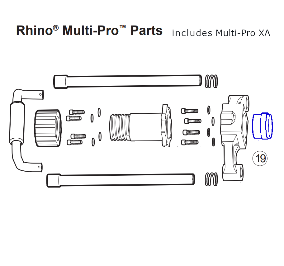 Rhino Tool 301099 - Multi-Pro GPD45 / Multi-Pro XA GPD45XA (New) Multi Pro lower body sleeve