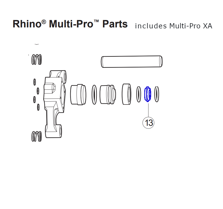 Rhino Tool 301105 - Multi-Pro GPD45 / Multi-Pro XA GPD45XA GPD Multi Pro Large Retainer
