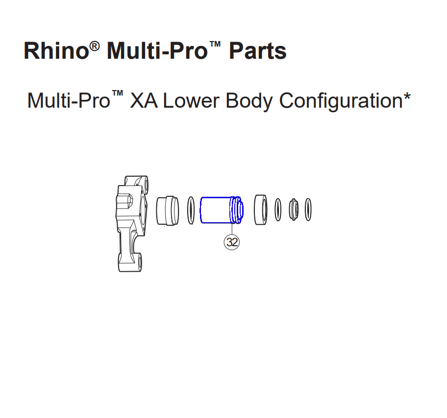 Rhino Tool 301169 - Multi-Pro XA GPD45XA ™ Extended Anvil