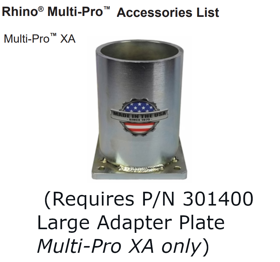 Rhino Tool 301405 - Multi-Pro XA GPD45XA ™ 4" Round Chuck