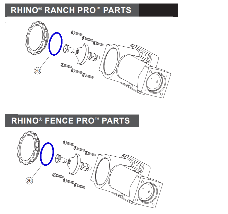 Rhino Tool 301617 - GPD30/40/45/45XA O-Ring for Threaded Crankcase Cover