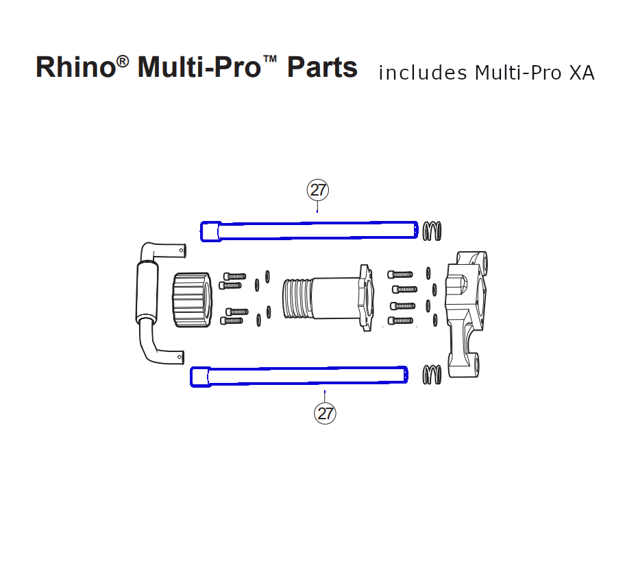 Rhino Tool 301232 - GPD30/40/45/45XA Side Handle Assembly